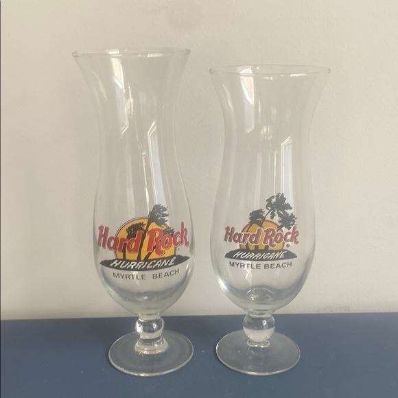 Hard Rock‎ Myrtle Beach Hurricane Glass Set - Picture 1 of 7